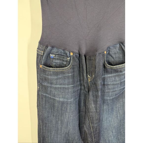 Gap Maternity long and lean dark wash jean size 27/4R - Picture 4 of 7